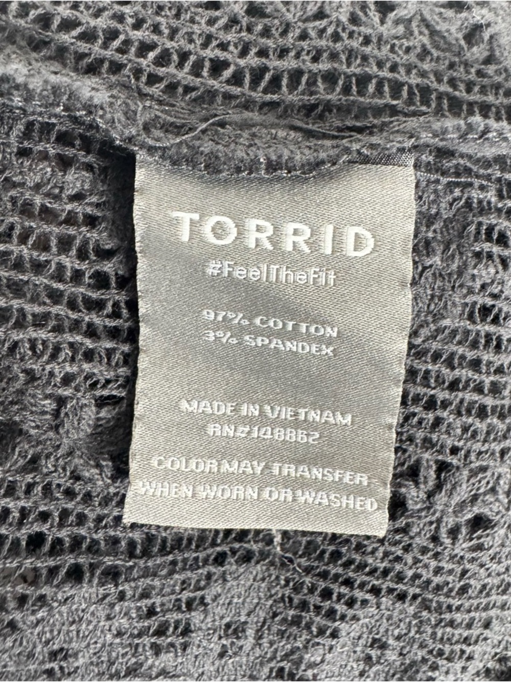 Torrid Black Lace Hem Button Front Peplum Jacket Size 1 NWOT - Picture 5 of 5